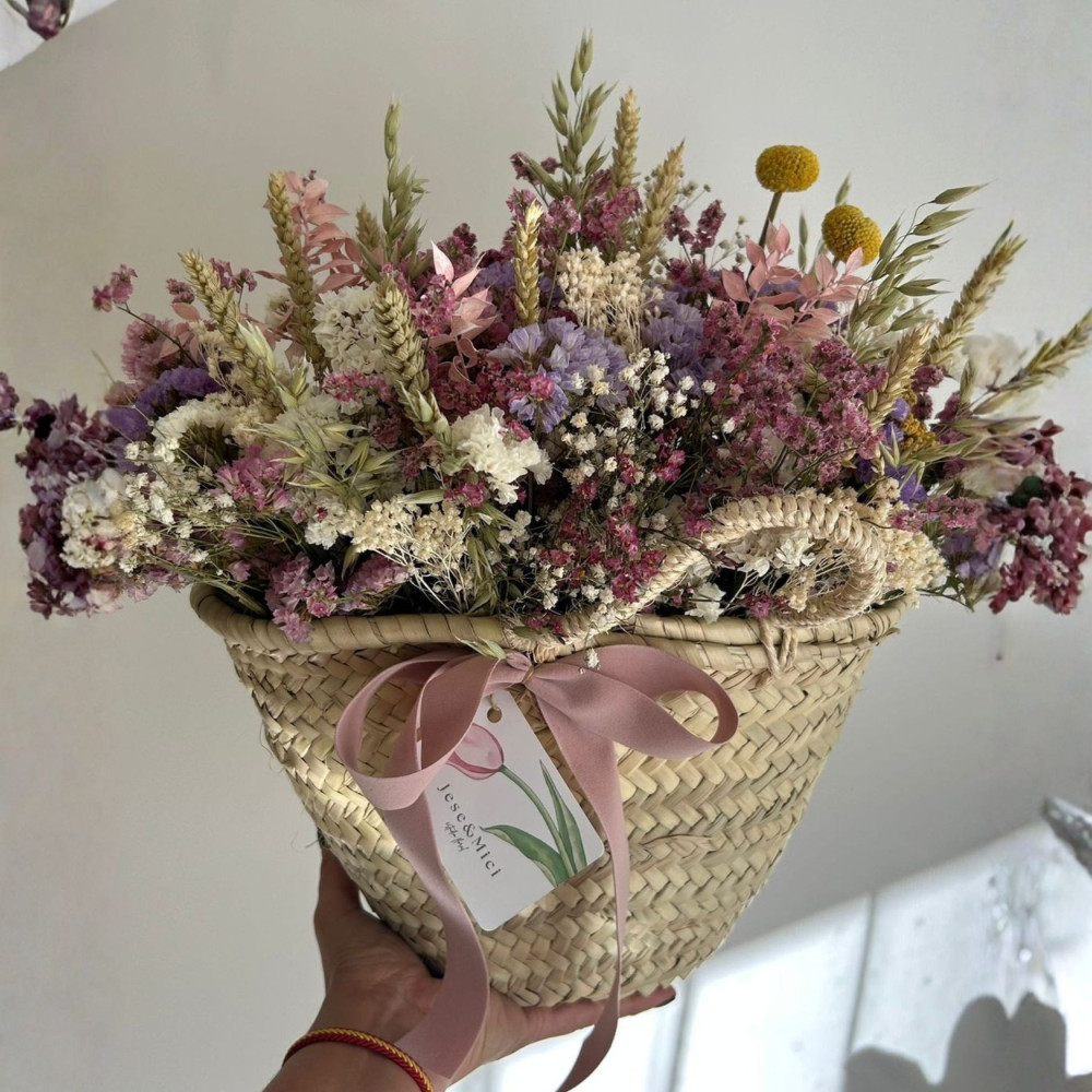 Capazo floral silvestre | Jese & Mici